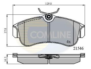 ΣΕΤ ΔΙΣΚΟΦΡΕΝΑ ΕΜΠΡ. NISSAN COMLINE CBP0566