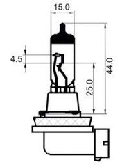 ΛΑΜΠΑ H11 SCT GERMANY 12V 55W PGJ 19-2 SCT - MANNOL 202624