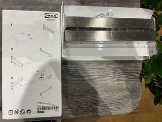 BJARNUM IKEA (INOX ΒΑΣΕΙΣ ΓΙΑ ΡΑΦΙΑ) 3 ΣΕΤ συσκευασμένα