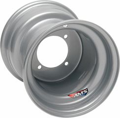 Κωδ.288869 AMS τροχός πίσω 143kg Large Bell Design 9913-697 για SUZUKI LT-Z 400 2X4 03-18 / HONDA TRX 300 89-00 ασημί 1 τεμ τηλ.215-215-8211