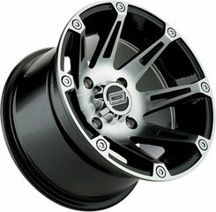 Κωδ.288909 Moose Racing τροχός εμπρός 306kg 387X 387MO127156BW4 για POLARIS SPORTSMAN 570 4X4 14-16 / POLARIS SPORTSMAN 800 EFI 4X4 05-14 μαύρο-ασημί 1 τεμ τηλ.215-215-8211