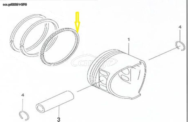 Ελατήριο Πιστονιού Λαδιού 0,25 Daytona Mody-R 13005-V335