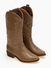 Μπότες cowboy με χαμηλό τακούνι - Πούρο