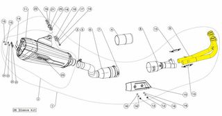 Κωδ.290051 Akrapovic λαιμοί εξάτμισης Replacement H-Y5R1 για YAMAHA XP 530 T-Max ABS 17-19 τηλ.215-215-8211