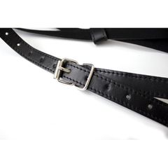 Mini leather strap Bra (without nipple covers)-thumb-5