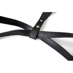 Mini leather strap Bra (without nipple covers)-thumb-6