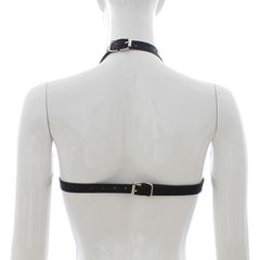 Mini leather strap Bra (without nipple covers)-thumb-4