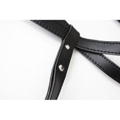 Mini leather strap Bra (without nipple covers)-thumb-2