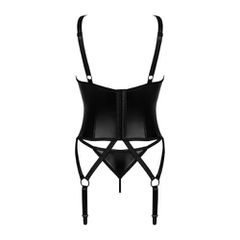 Plus Size Obsessive Armares Corset with Thong-thumb-2