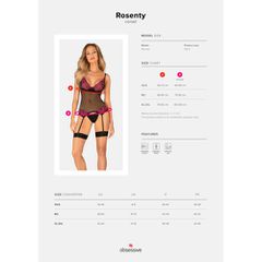 Obsessive Rosenty black corset and thong-thumb-4