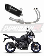 Dominator Ολόσωμη Εξάτμιση HP6 Black S.Steel/Carbon End Yamaha Tracer 7/GT 2020 - 2023 Με Θάλαμο Διαστολής Καυσαερίων Με Σιγαστήρα