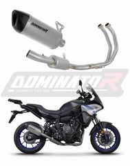 Dominator Ολόσωμη Εξάτμιση HP6 Titanium/Carbon End Yamaha Tracer 7/GT 2020 - 2023 Με Θάλαμο Διαστολής Καυσαερίων Με Σιγαστήρα