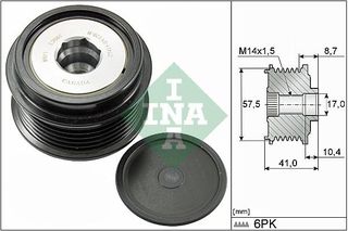 Ελεύθερη περιστροφή γεννήτριας INA 535 0282 10