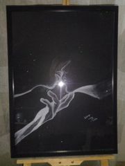 Ερωτευμένο ζευγάρι.Art by Dimitra . Πίνακας 50χ70-thumb-3