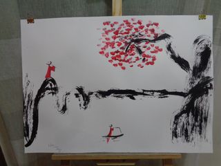 Υπομονή και θέληση .Art by Dimitra /  κινεζική τέχνη . απλή και με νόημα !!  