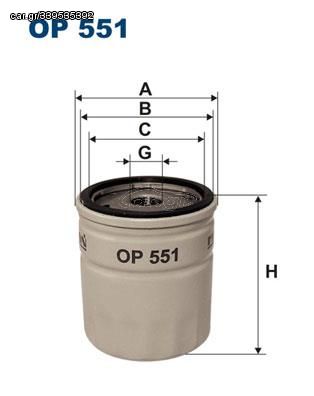 Φίλτρο λαδιού FILTRON OP 551