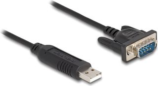 DeLock καλώδιο Usb σε RS-232 921.6Kbps, 50cm, μαύρο - (66461)