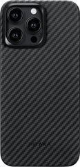 Pitaka Magez Case 4 Apple Iphone 15 Pro Max Black / Grey / Twill - (KI1501PM)