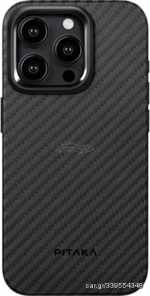 Pitaka Magez Case Pro 4 Apple Iphone 15 Pro Black / Grey / Twill - (KI1501PP)