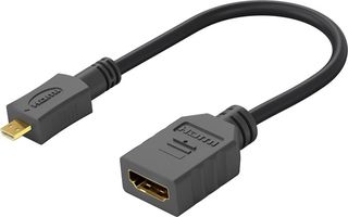 Goobay καλώδιο Hdmi Micro σε Hdmi 4K, 0.15m, μαύρο - (58683)