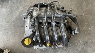 Κινητήρας βενζίνης Renault D4F (F) 772 1.2lt 16v 75HP από Renault Twingo 2 '08-'14, για Renault Clio 3 '05-'11, Modus '05-'12, 120.000 km