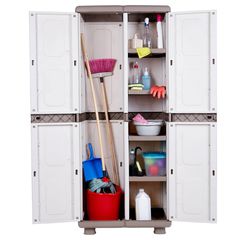 HOMEPLAST ΑΡΙΑ ΠΛΑΣΤΙΚΗ ΝΤΟΥΛΑΠΑ ΔΙΦΥΛΛΗ 4 ΡΑΦΙΑ ΚΑΙ ΧΩΡΙΣΜΑ ΜΠΕΖ-ΖΑΧΑΡΙ