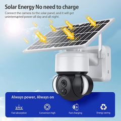  smart ηλιακή κάμερα 3M με προβολείς, 3MP, Wi-Fi, PTZ