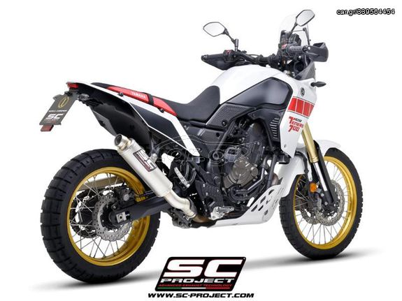 Sc Project Εξάτμιση Τελικό Rally Race Titanium Yamaha Tenere 700 2021 - 2024 Racing Version Χωρίς Προδιαγραφές Θορύβου(Συμβατη Με Πλαινές Βαλιτσες )