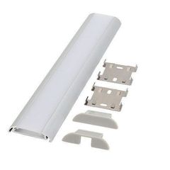Προφίλ αλουμινίου επίτοιχο δαπέδου 2000x39x8,8mm με γωνία δέσμης 45° IP20