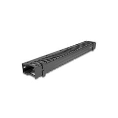 DELOCK cable management 67022 για rack 19"/1U, 3 ανοίγματα, μαύρο