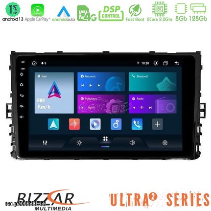 MEGASOUND - Bizzar Ultra Series VW MQB 2017-> 8core Android13 8+128GB Navigation Multimedia 9"