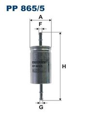 Φίλτρο καυσίμου FILTRON PP 865/5