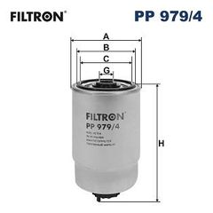 Φίλτρο καυσίμου FILTRON PP 979/4