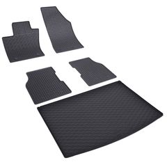 Πατάκια δαπέδου με πορτ μπαγκάζ σετ για Jeep Compass (II)/ MHeV (Upper/Bottom) 5τμχ