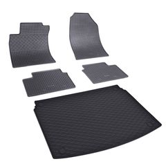 Πατάκια δαπέδου με πορτ μπαγκάζ σετ για Kia X-Ceed (Upper/Bottom) 5τμχ