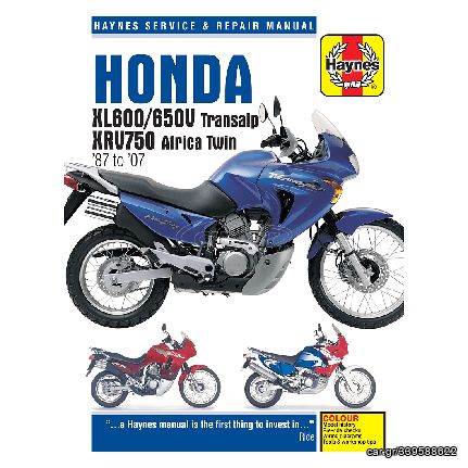 Βιβλίο Service & Repair Manual της Haynes για Honda XL 600V, XL 650V Transalp & XRV 750 Africa Twin