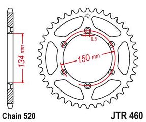 ΓΡΑΝΑΖΙ JT JTR460-48 KX125/KX250/KDX200/KLX