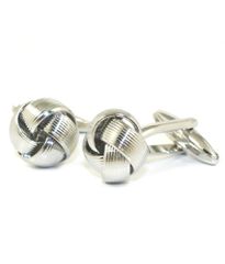 Μανικετόκουμπα Ανδρικά από Ανοξείδωτο Ατσάλι με Κόμπο Καλής Τύχης MAT165