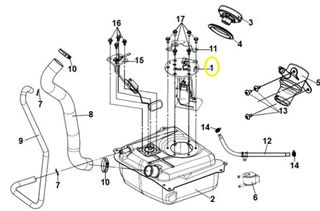 Αντλία Βενζίνης Sym Jet-x 125 Lc Abs E5 16700-XMA-000-CN2