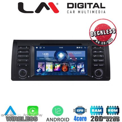 LM Digital - LM N4395 GPS Οθόνη OEM Multimedia Αυτοκινήτου για BMW S5 (E39),S7 (E38) X5 (E53), RangeRover 0204 (CarPlay/AndroidA