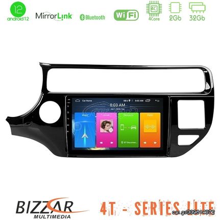 Bizzar 4T Series Kia Rio 2015-2017 4Core Android12 2+32GB Navigation Multimedia Tablet 9"