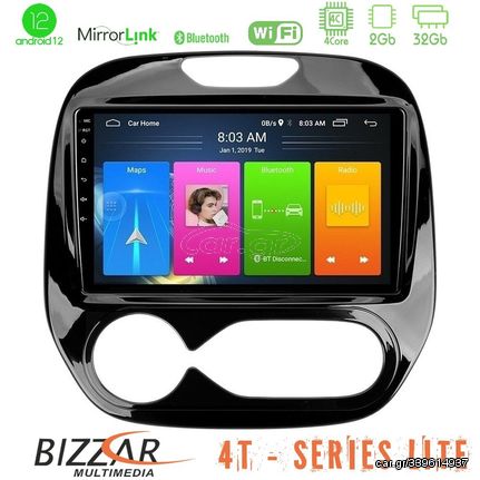 Bizzar 4T Series Renault Captur 2013-2019 (Auto AC) 4Core Android12 2+32GB Navigation Multimedia Tablet 9"