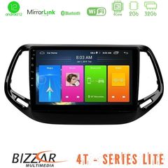 Bizzar 4T Series Jeep Compass 2017 4Core Android12 2+32GB Navigation Multimedia Tablet 10"