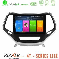 Bizzar 4T Series Jeep Cherokee 2014-2019 4core Android12 2+32GB Navigation Multimedia Tablet 9" (Ασημί Χρώμα)
