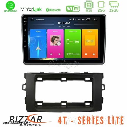 Bizzar 4T Series Toyota Auris 2013-2016 4core Android12 2+32GB Navigation Multimedia Tablet 10"