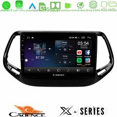 Cadence X Series Jeep Compass 2017 8core Android12 4+64GB Navigation Multimedia Tablet 10"