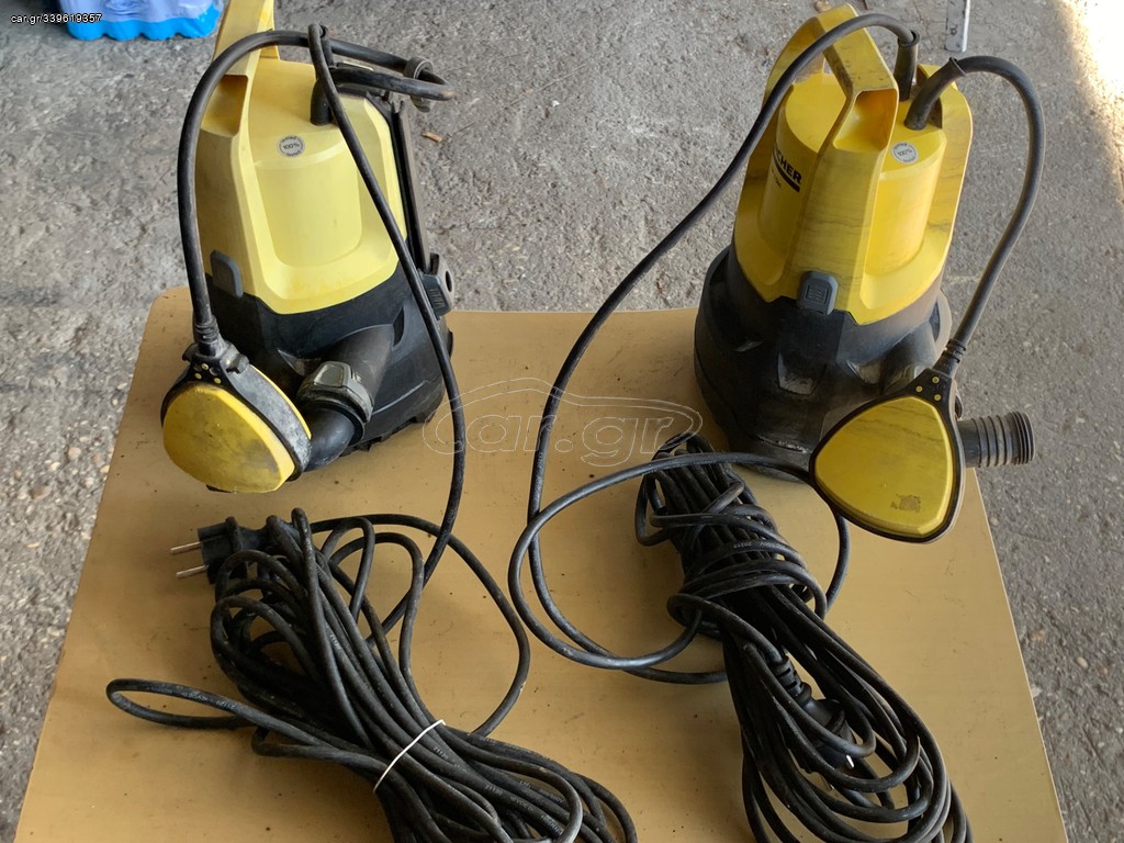 Δύο αντλίες νερού βυθιζόμενες μαρκας karcher
