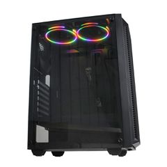 iBox CETUS 906 Midi Tower Black-thumb-1