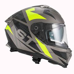 ΚΡΑΝΟΣ FSD 865 FULL FACE ΜΑΤ ΜΑΥΡΟ-ΚΙΤΡΙΝΟ ΜΕ ΕΣΩΤΕΡΙΚΗ ΖΕΛΑΤΙΝΑ ΦΙΜΕ - L