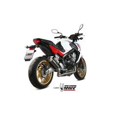ΟΛΟΣΩΜΗ ΕΞΑΤΜΙΣΗ MIVV GP PRO BLACK STAINLESS STEEL HONDA CB650F 14-18